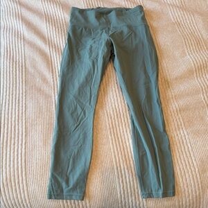 Lululemon teal cropped leggings